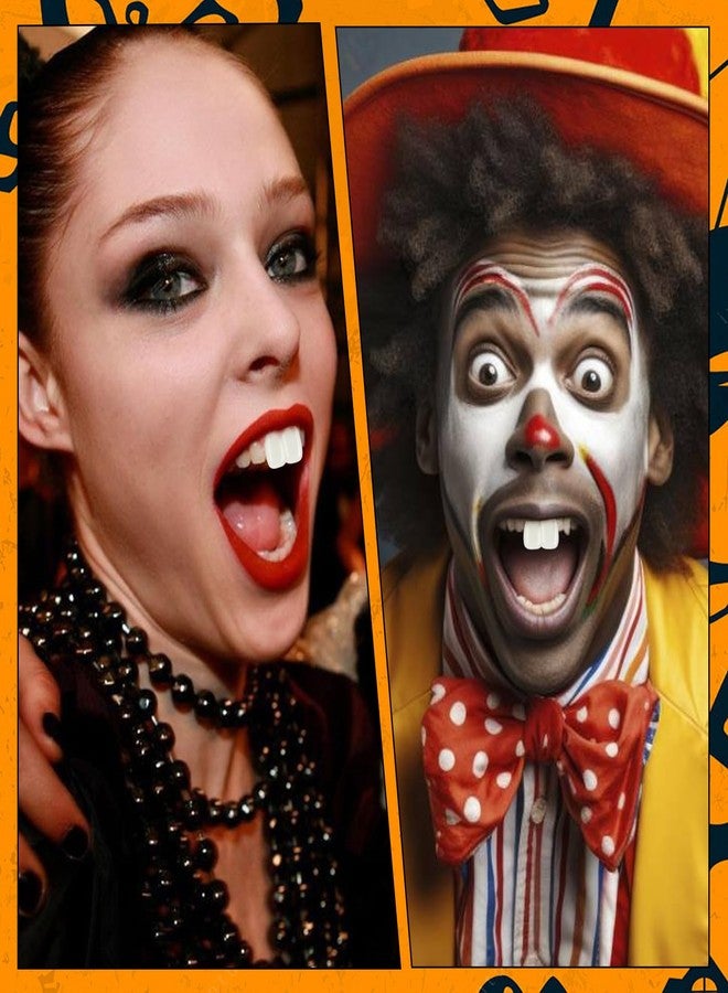 FOIMAS 6pcs Fake Buck Teeth,Halloween Costume Buck Teeth for Witch Clown Bunny Halloween Costume Accessories - Image 2